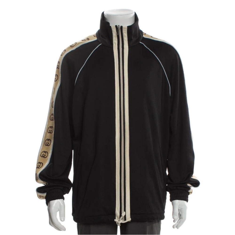 Gucci Black and Beige Lightweight Jacket